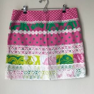 Lilly Pulitzer skirt with lace